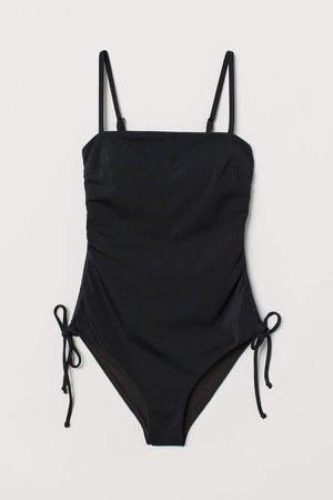 Gathered Swimsuit - Black