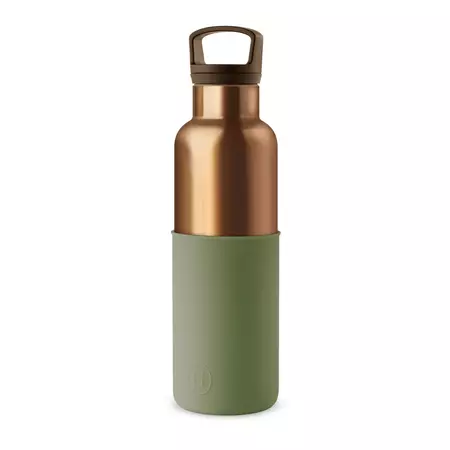 Vacuum Insulated Water Bottle - Bronze Green 20 oz