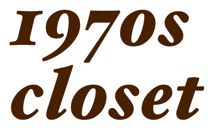 1970s closet