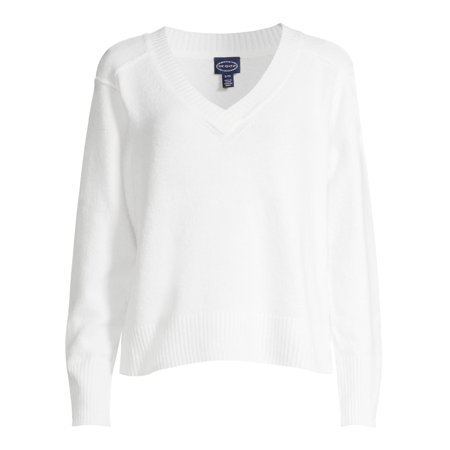 Scoop - Scoop Slouchy Pullover Sweater Women's - Walmart.com white