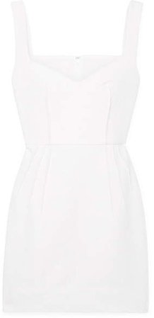 Judita Cloqué Mini Dress - White