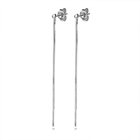 silver string earrings – Pesquisa Google