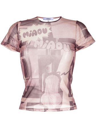 Miaou t-shirt Med Grafiskt Tryck - Farfetch