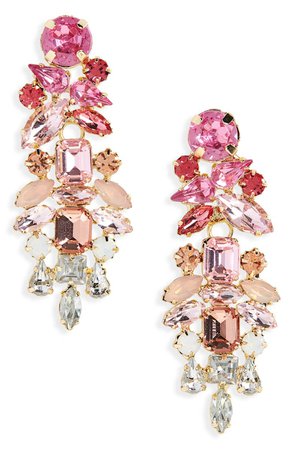 Stella + Ruby Mini Dynasty Crystal Drop Earrings | Nordstrom