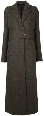 tailored belted coat