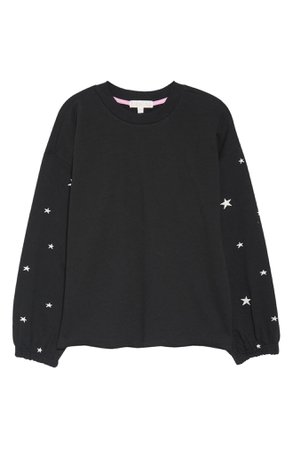 PJ Salvage Women's Embroidered Star Sweatshirt | Nordstrom