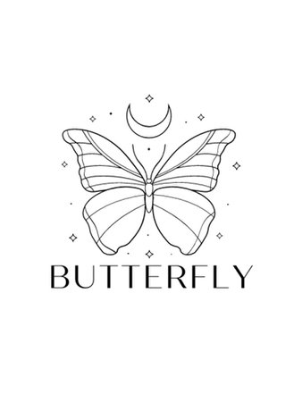 Kpop girl group butterfly logo