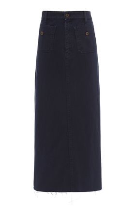 Dyed Denim Midi Skirt By Miu Miu | Moda Operandi