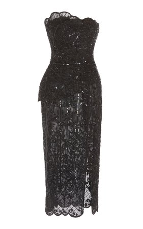 Zuhair Murad Alicante Embellished Lace-Tulle Dress