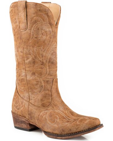 Roper Women's Tan Riley Vintage Western Boots - Snip Toe | Boot Barn