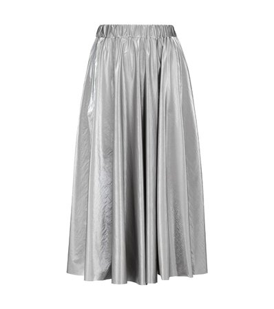 Moncler High-waisted pleated midi skirt