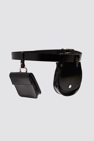 LEATHER BELT WITH COIN POCKETS | ZARA United States