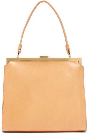 Elegant Leather Bag - Womens - Tan