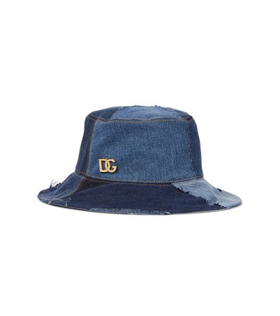 Dolce & Gabbana - Patchwork denim bucket hat | Mytheresa