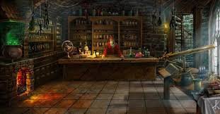 alchemy lab background