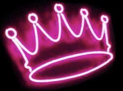 neon pink crown