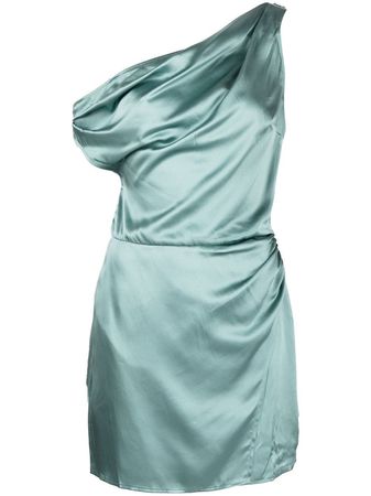 Reformation Silk Draped Mini Dress - Farfetch