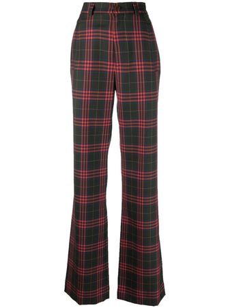 Vivienne Westwood tartan-pattern high-waist Trousers - Farfetch
