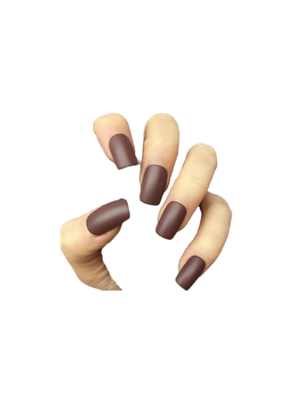 manicure brown nails