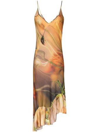 Collina Strada Michi tie-dye Floral Print Dress - Farfetch