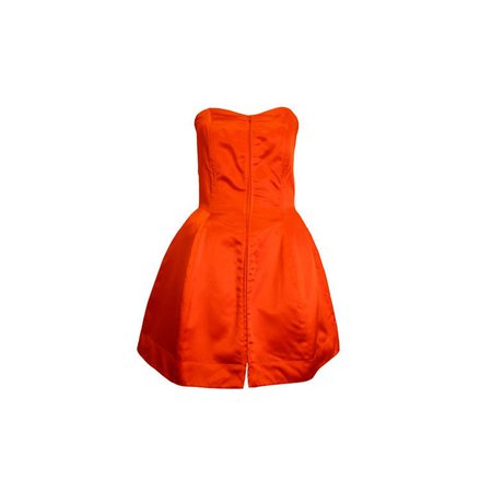 Claude Montana 80s Red Silk Satin Bustier Mini Dress For Sale at 1stdibs