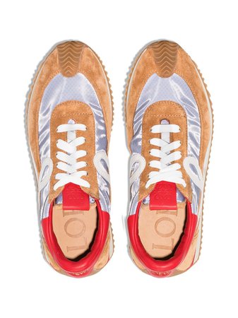 Shop brown & red LOEWE Flow Runner low-top sneakers with Express Delivery - Farfetch