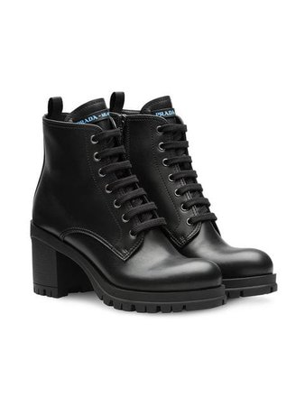 Prada laced ankle boots