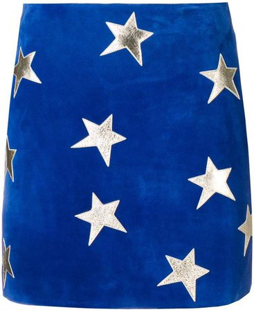 star patches mini skirt