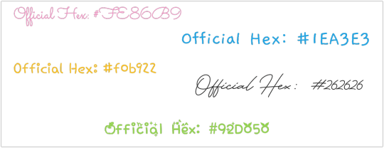Dei5 Official Hexes / Colors