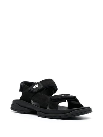Balenciaga Tourist Logo touch-strap Sandals - Farfetch