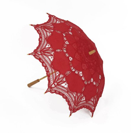 Victorian Inspired Lace Parasol - More Colors Available | Double Trouble Apparel