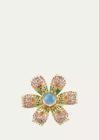 Harwell Godfrey Poppy Ring with Moonstone, Sapphires and Diamonds - Bergdorf Goodman