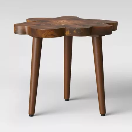 Buckland Live Edge Accent Table Brown - Threshold : Target