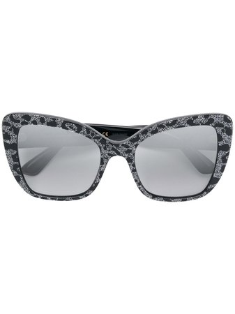 Dolce & Gabbana Eyewear glitter leopard-print sunglasses $218 - Buy AW18 Online - Fast Global Delivery, Price