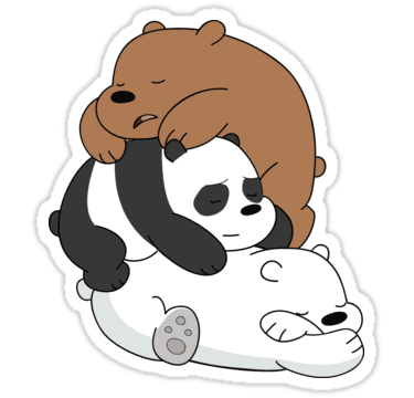 we bare bears sticker