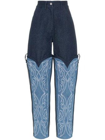 Asai Cowboy Embroidered Jeans - Farfetch