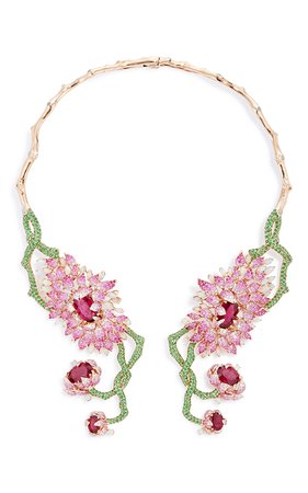 floral statement necklace
