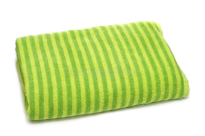 Green Beach Towel stock photo. Image of fabric, wash - 85316634