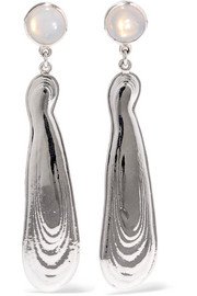 Leigh Miller | + NET SUSTAIN Shoreline silver and glass earrings | NET-A-PORTER.COM