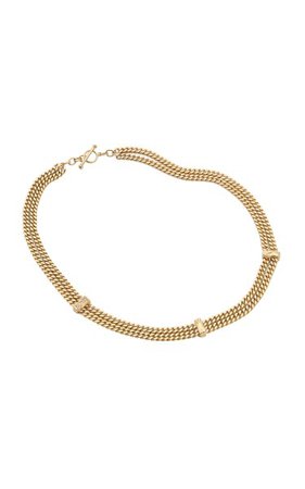The Evoke 14k Gold Diamond Necklace By Fie Isolde | Moda Operandi