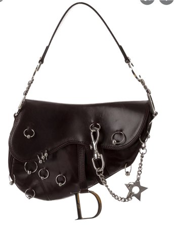 Dior saddle hardcore leather bag