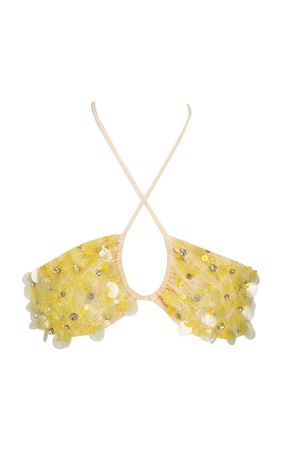 Lycra Bikini Embroidered By Des Phemmes | Moda Operandi