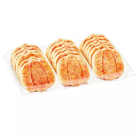Freshness Guaranteed | Pumpkin Shaped Sugar Cookies - Walmart.com