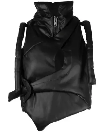 OTTOLINGER High-neck Zip-up Padded Cropped Vest in Black | Lyst