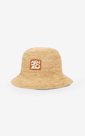 Raffia 'High Summer Capsule Collection' bucket hat | Kenzo