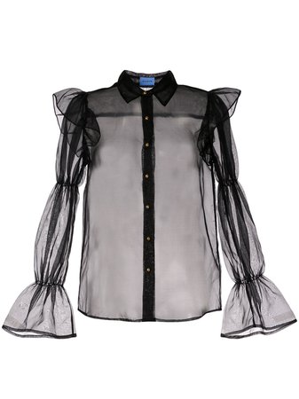 Macgraw Souffle sheer blouse - FARFETCH