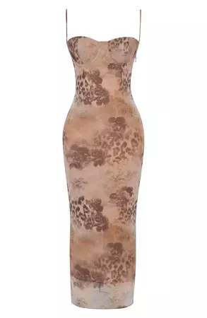 HOUSE OF CB Aiza Floral Underwire Cocktail Dress | Nordstrom