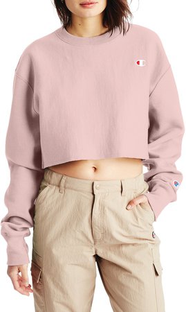 Crop Reverse Weave Sweatshirt