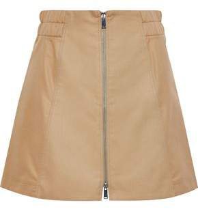 Cotton-blend Gabardine Mini Skirt