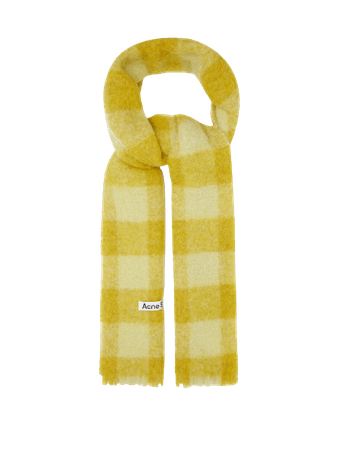 ACNE STUDIOS Buffalo-check wool-twill scarf